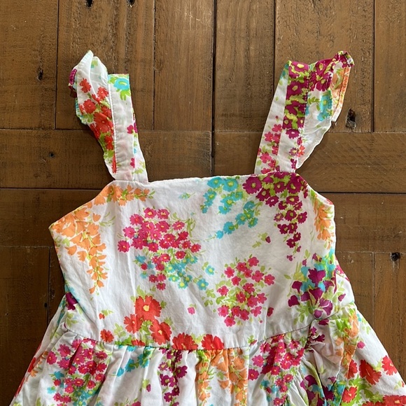 Janie and jack floral ruffle dress - Picture 3 of 7